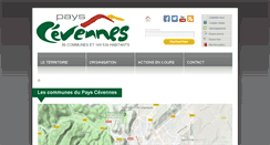 Desktop Screenshot of internet.payscevennes.fr
